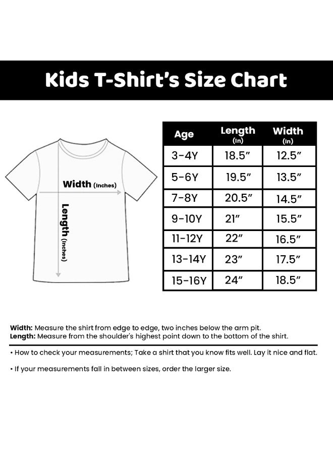 PRINTSHOP4ME Haq Al Laila Kids Unisex Tshirt-Round Neck Tshirt For Boys And Girls|Cotton Fabric Tshirt|Ramadan Festival Tshirt|Half Sleeve Tshirt - Image 3